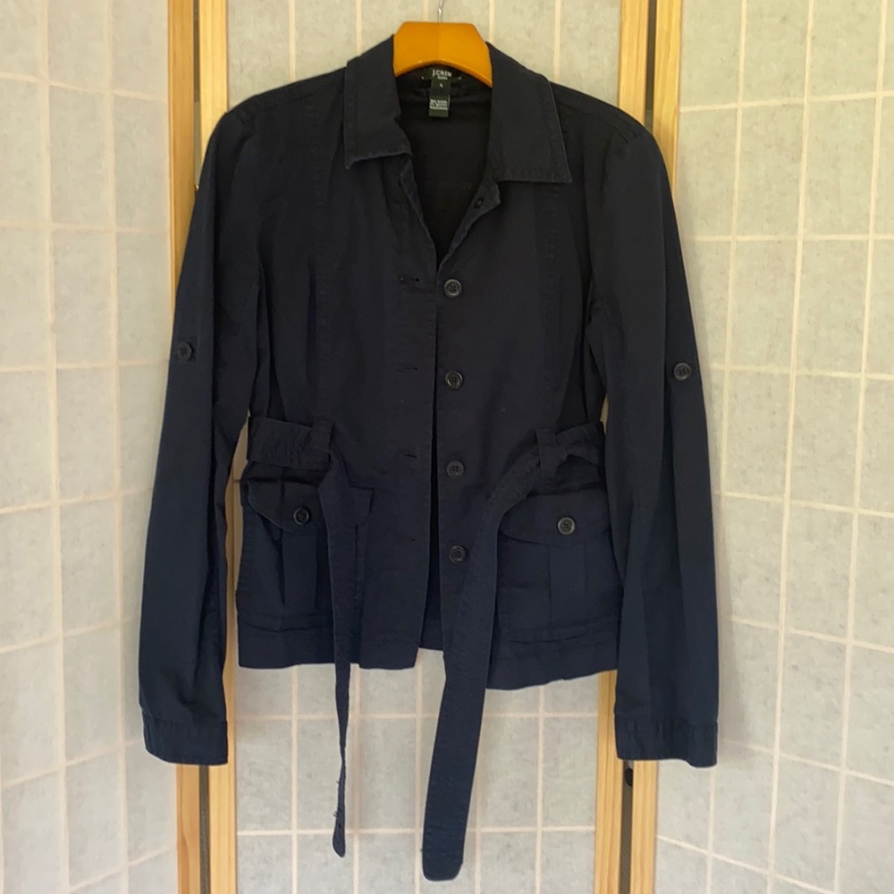 J Crew Navy Cargo Jacket